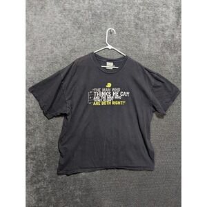 Nike Mens XXL Football Matters Graphic T-Shirt Black Motivational Quote Tee